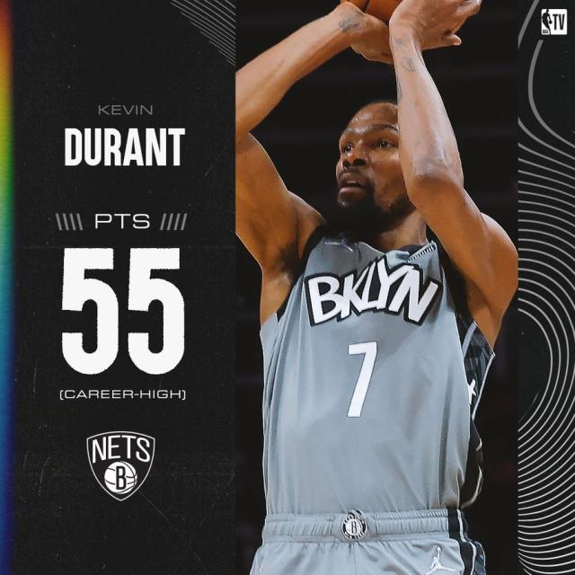 杜兰特再度谱写英雄悲歌 篮网附加赛毫无优势可言